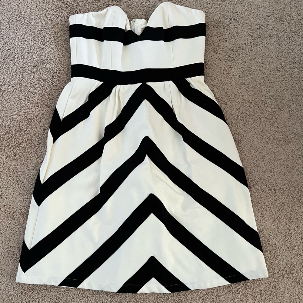 NWT Julie brown striped mini dress
